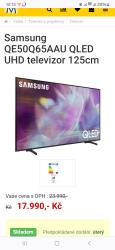 Hlavní foto k inzerátu č. 112948 - Tv samsung 4k smart 125cm, na obrazovce jsou va...