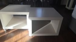 Hlavní foto k inzerátu č. 55001 - Prodám set odkládacích stolů 50x50 bílé barvy n...