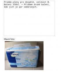 Hlavní foto k inzerátu č. 83763 - Prodáme pleny M