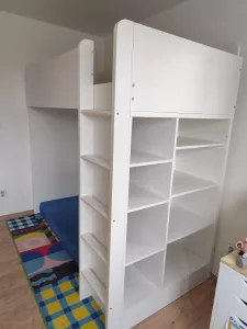 Hlavní foto k inzerátu č. 139337 - Prodám vyvýšenou postel Stuva IKEA 90 x200, úlo...