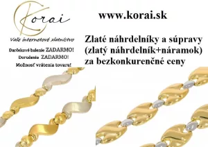 Inzerát č. 140149 - Zlaté náhrdelníky a súpravy (zlatý náhrdelník + zlatý nár...
