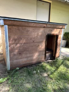 Inzerát č. 139913 - Prodám novou zateplenou boudu z modřínu ,pro pejska.Vnějš...
