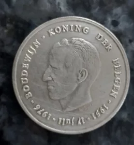 Inzerát č. 141014 - Prodám stříbrnou minci Belgického království v hodnotě 25...