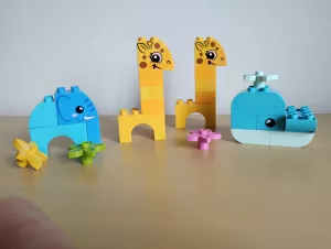 Inzerát č. 141052 - Prodám lego Duplo zvířátka viz foto.  Cena : 160,-- Kč