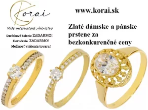 Inzerát č. 141286 - V ponuke internetového zlatníctva Korai nechýbajú ani zla...