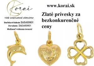 Inzerát č. 141842 - Zlaté prívesky, ktoré ponúka e-shop Korai sú skutočne roz...