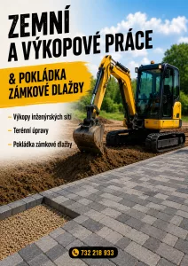 Inzerát č. 141854 - Zemní a výkopové práce       Pokládka zámkové dlažby