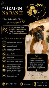 Inzerát č. 142329 - 🐾✨ PSÍ SALON NA RANČI – péče, kde máte klid vy i váš pejs...