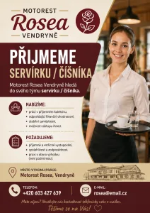 Inzerát č. 142330 - Přijmeme servírku/číšníka