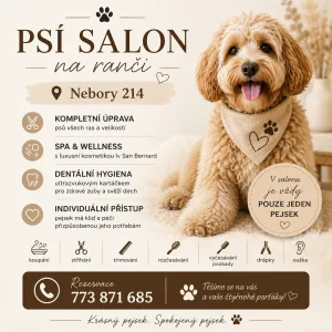 Inzerát č. 142600 - 🐾 PSÍ SALON NA RANČI – NEBORY 214 🐾    Dopřejte svému pej...