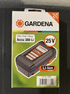 Inzerát č. 142762 - Prodám akumulátor Gardena pro Accu 380 Li   Cena: 1000.-K...