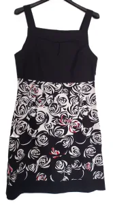 Inzerát č. 142802 - Tyto krásné černé šaty (Atmos Fashion) s květinovým vzore...