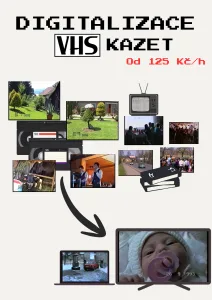 Inzerát č. 142868 - Digitalizace VHS kazet    Máte doma ve skříni nebo na půd...