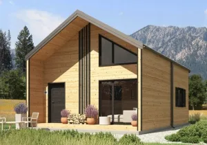 Inzerát č. 142886 - Dřevěný celoroční / rekreační domek 5 m x 7 m (35 m2), pa...