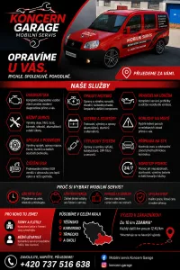 Inzerát č. 143236 - 🚗 AUTO POTŘEBUJE SERVIS? NEMUSÍTE NIKAM JEZDIT! 🔧 KONCERN...