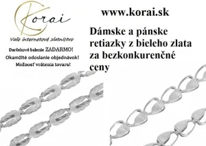 Inzerát č. 143811 - Krásne retiazky z bieleho zlata Korai.   V ponuke interne...