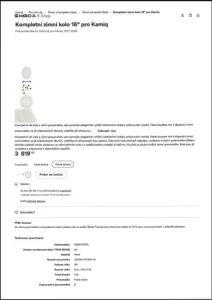 Inzerát č. 144369 - Prodám sadu kvalitních zimních pneumatik Barum Polaris v ...