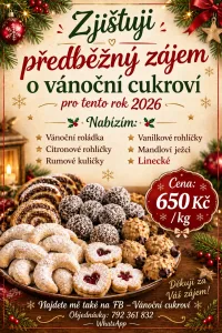 Inzerát č. 144454 - Dobrý den nabízím Vánoční cukroví pro letošní rok:)   Pok...
