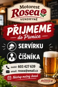 Inzerát č. 144518 - Přijmeme do pivnice číšníka,servírku,brigádně i na hpp,st...