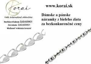 Inzerát č. 144529 - Náramky z bieleho zlata v internetovom zlatníctve Korai. ...